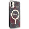 Guess GUHMN61HCFWSA iPhone 11 / Xr 6.1 zielony/khaki hardcase Flower MagSafe